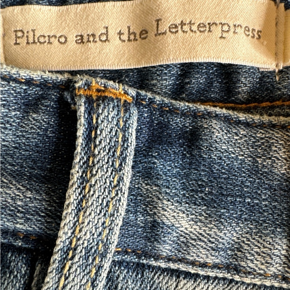 ANTHROPOLOGIE Pilcro and the Letterpress Boyfriend Cropped Jeans, Sizes 27 & 30. - Picture 4 of 16